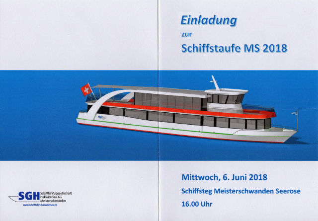 Einladung zur Schiffstaufe